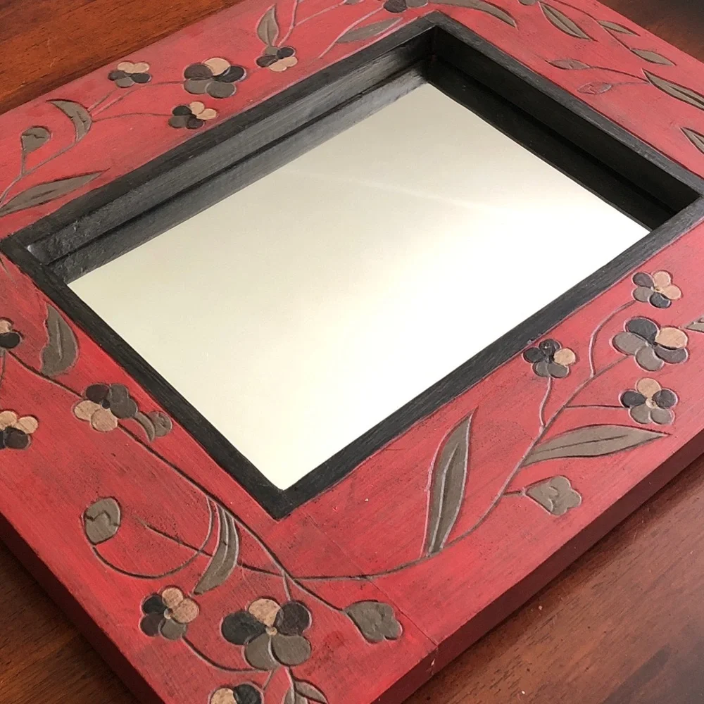 Vintage Hand Painted Mirror